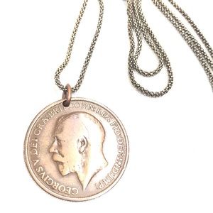 Vintage 1912 pendant 925 chain FT-7